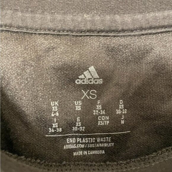 ADIDAS black rib tank designed to move XS - Picture 3 of 6